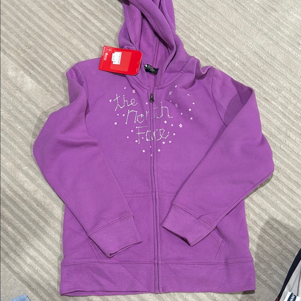 NWT The North Face Kids Purple Hoodie size large (girls)!